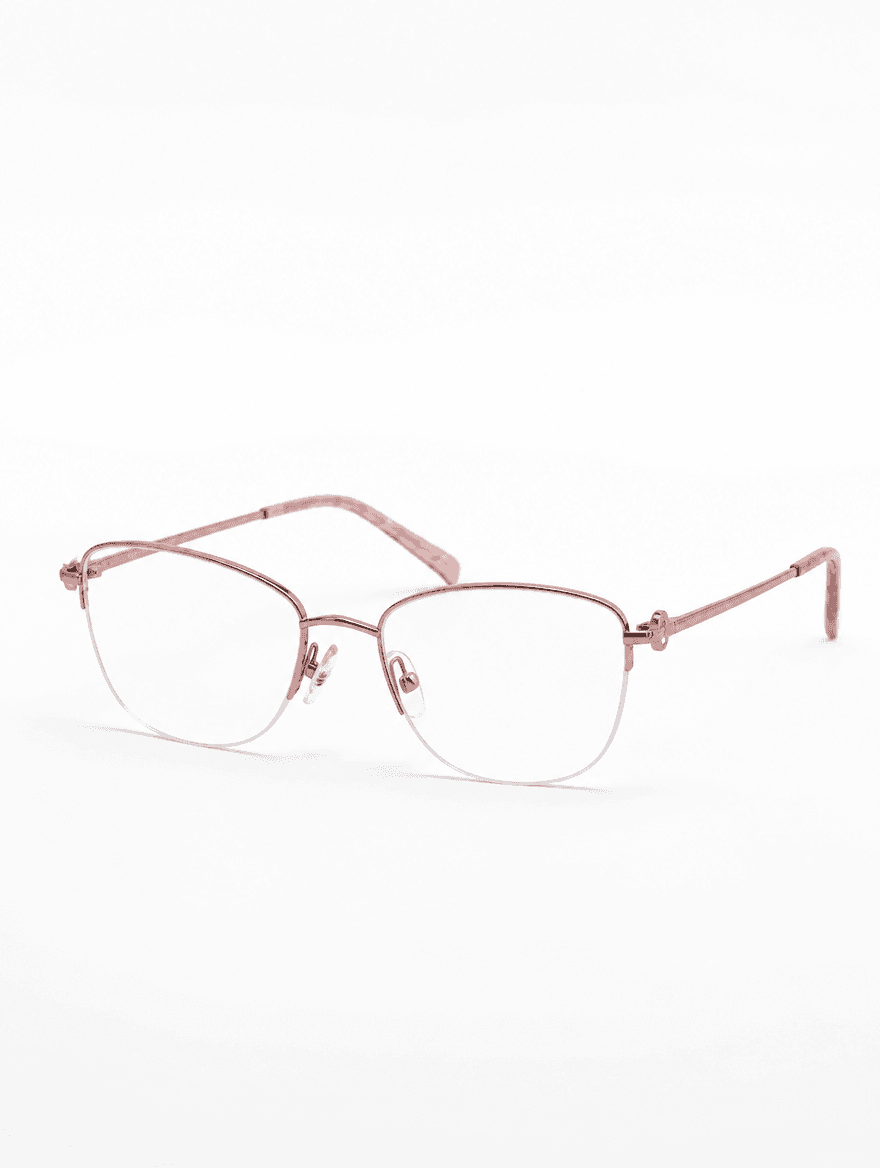 Milano Square Rose Gold Titanium Eyeglasses - Studio Hero Shot