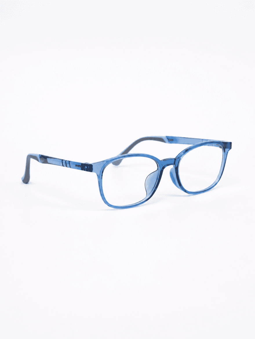 Orchid Blue Square Eyeglasses - Studio Hero Shot