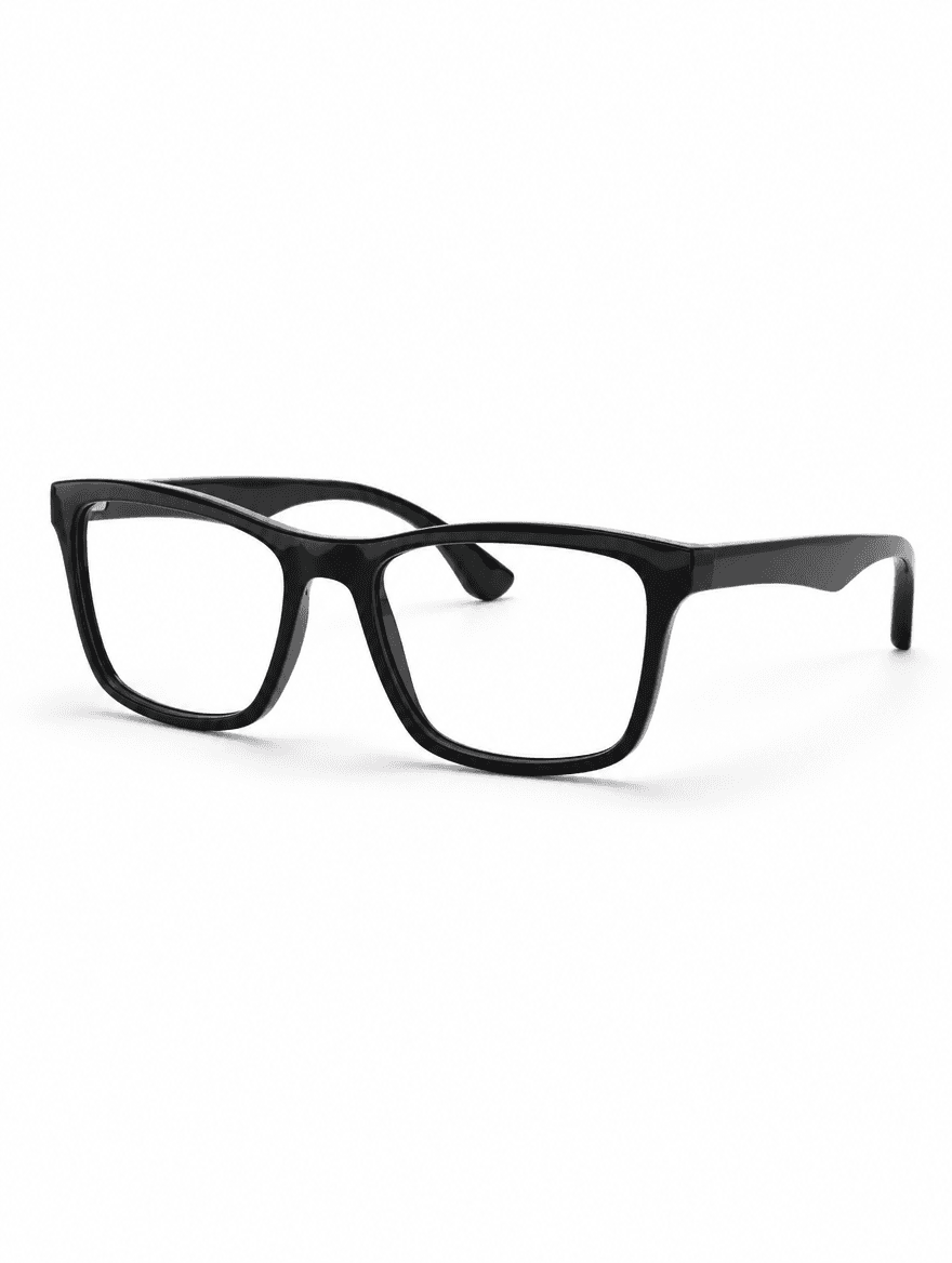 Ray-Ban RX5279 Black Square Eyeglasses - Studio Hero Shot