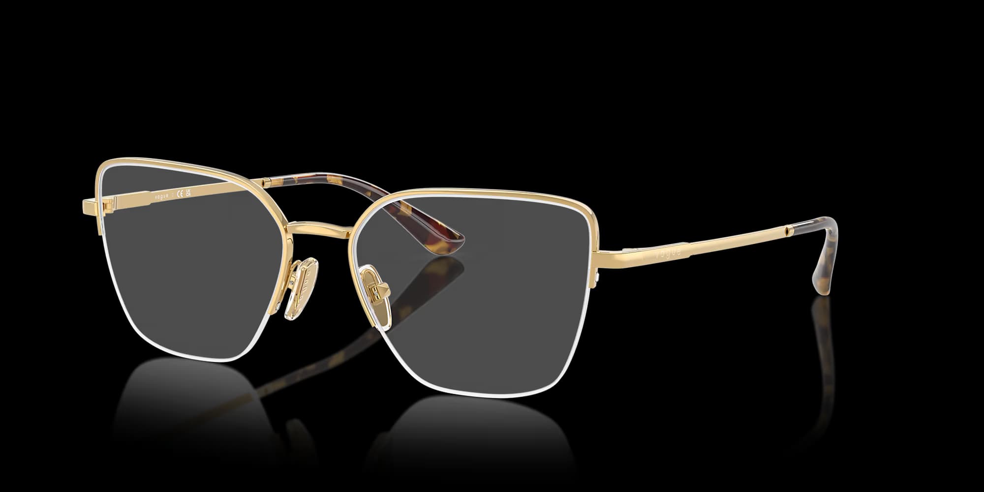 VO4331 – Gold Butterfly Eyeglasses - view 7