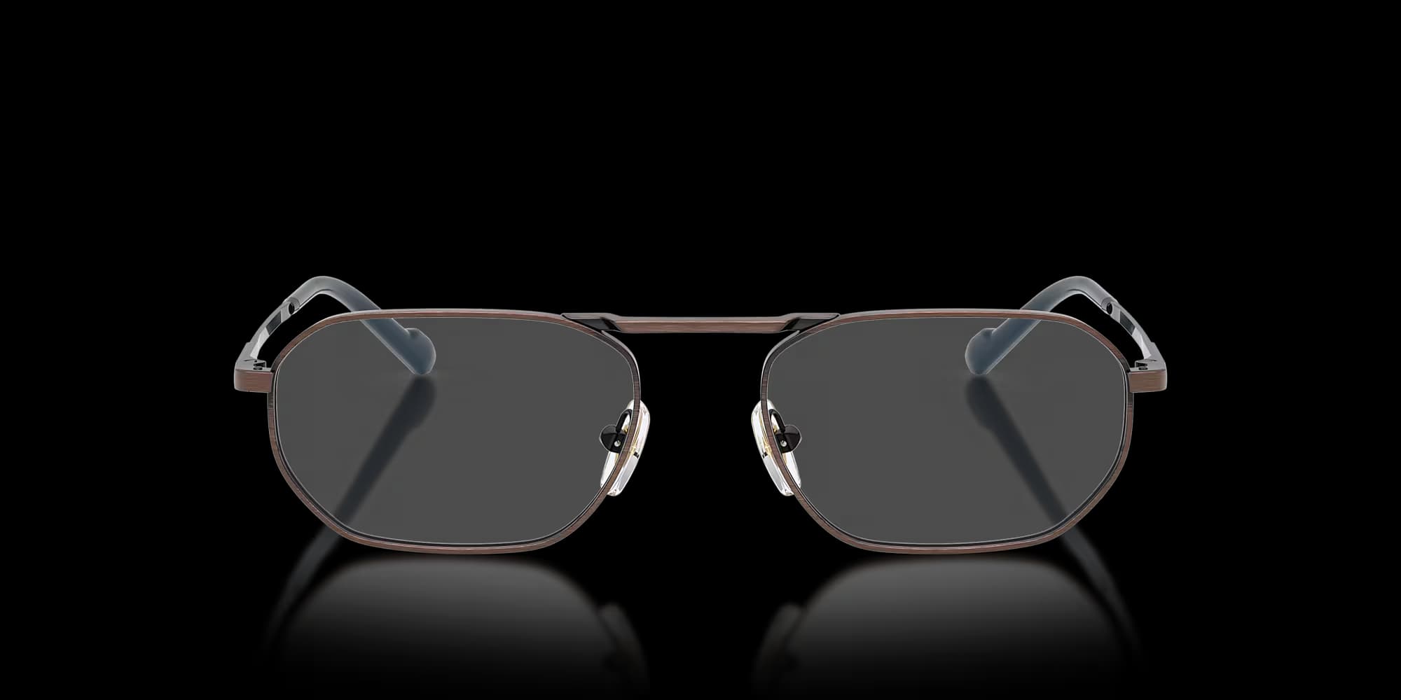 VO4347 – Antique Copper Metal Eyeglasses - detail view