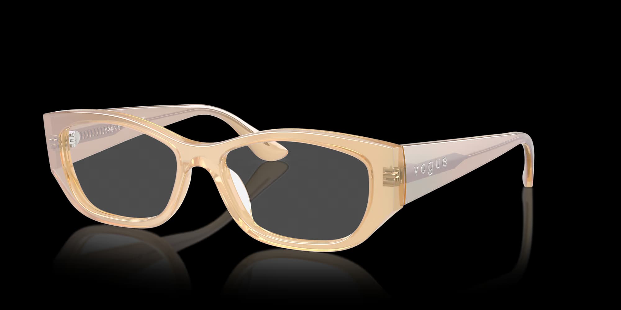 VO5640U – Transparent Pearl Cream Pillow Eyeglasses - view 7