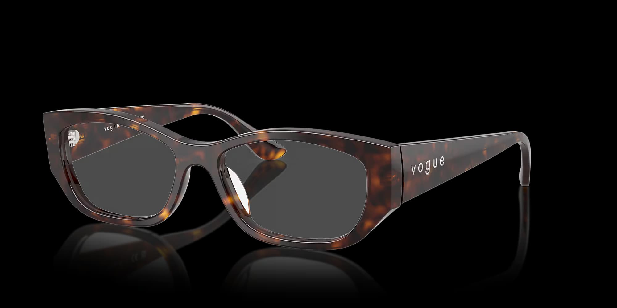 VO5640U – Dark Havana Pillow Eyeglasses - view 7