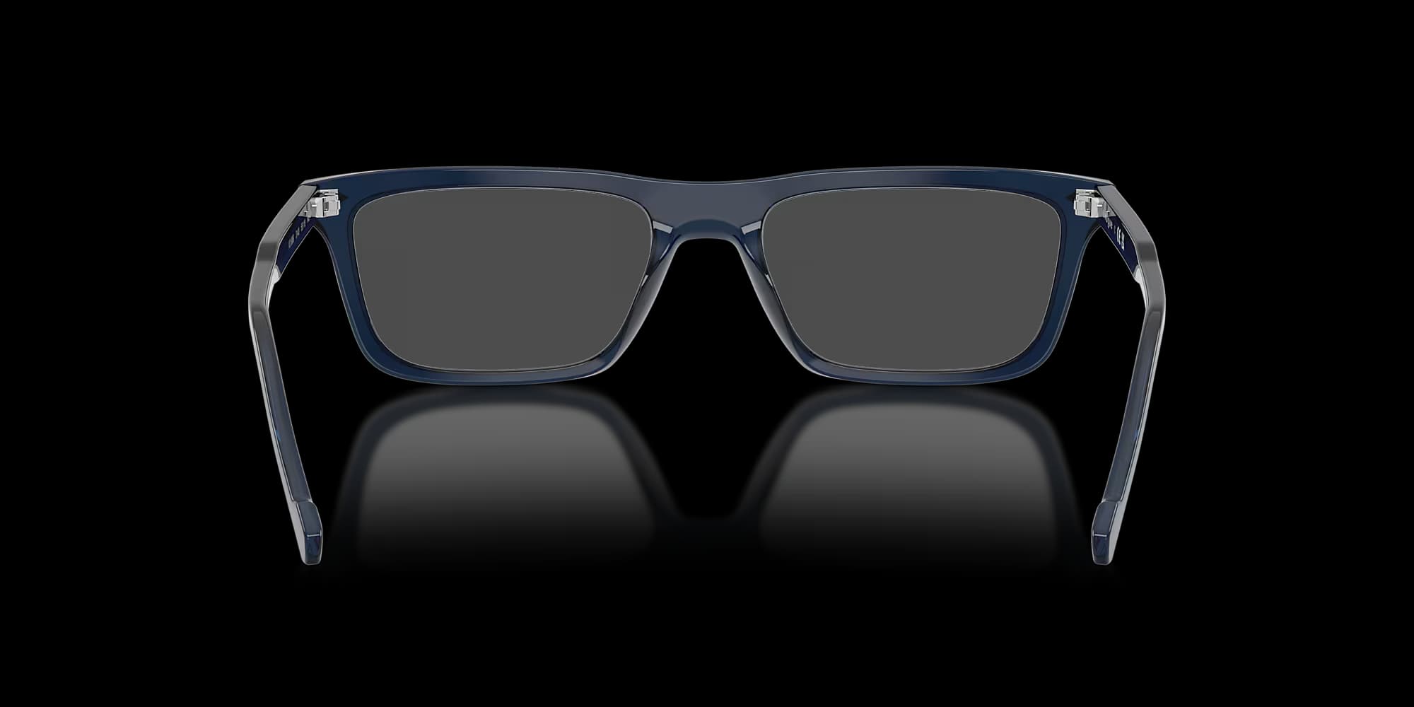 VO5686 – Transparent Blue Rectangle Eyeglasses - detail view