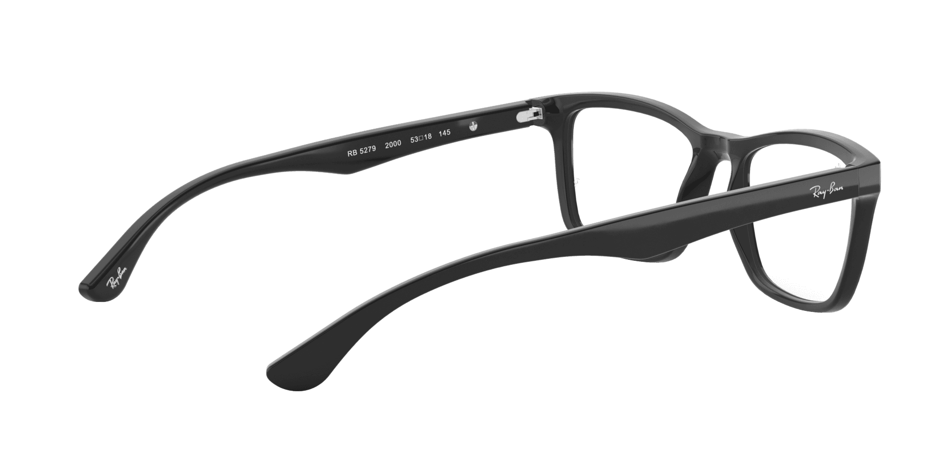 Ray-Ban RX5279 2000 Black Square Eyeglasses (53mm) - detail view