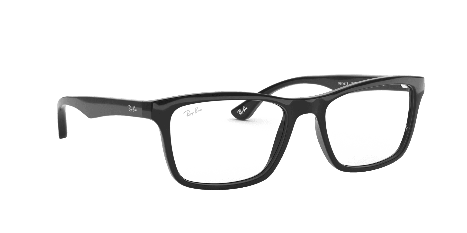 Ray-Ban RX5279 2000 Black Square Eyeglasses (53mm) - angle view