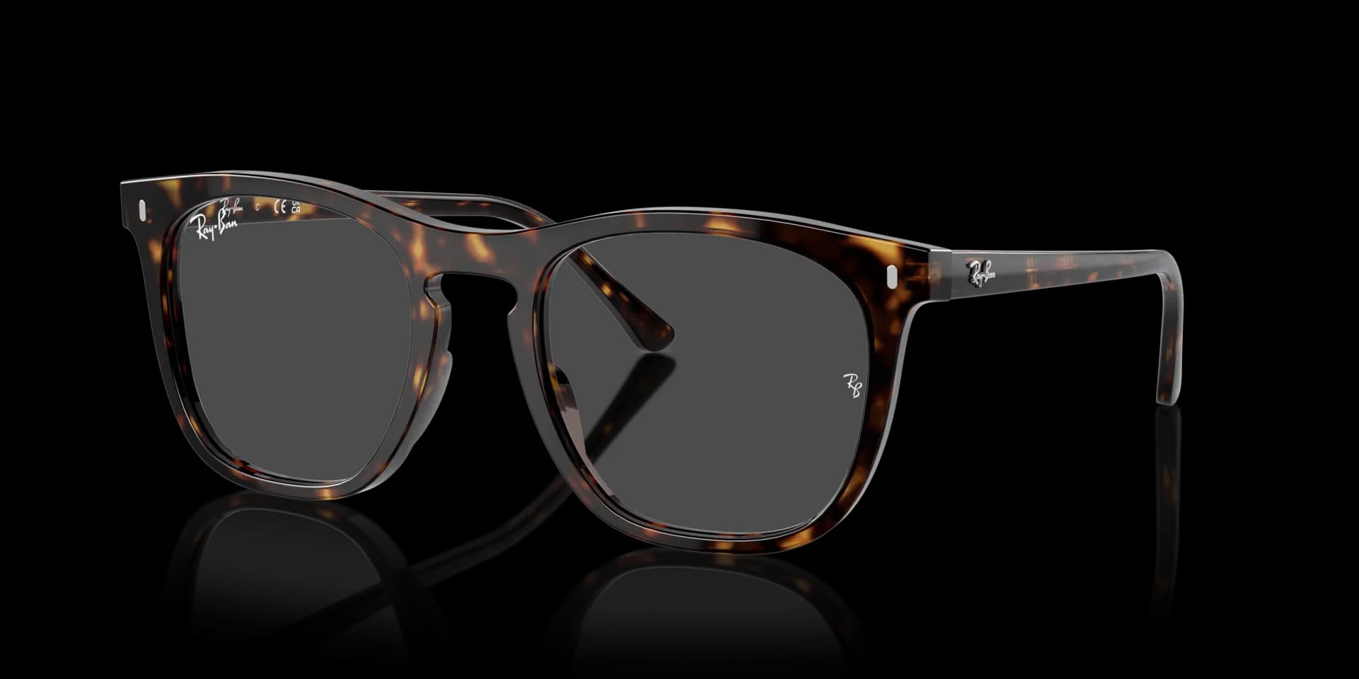 Exclusive Ray-Ban RX2210V 2012 Havana Acetate Frame | Eye Square Optical - angle view