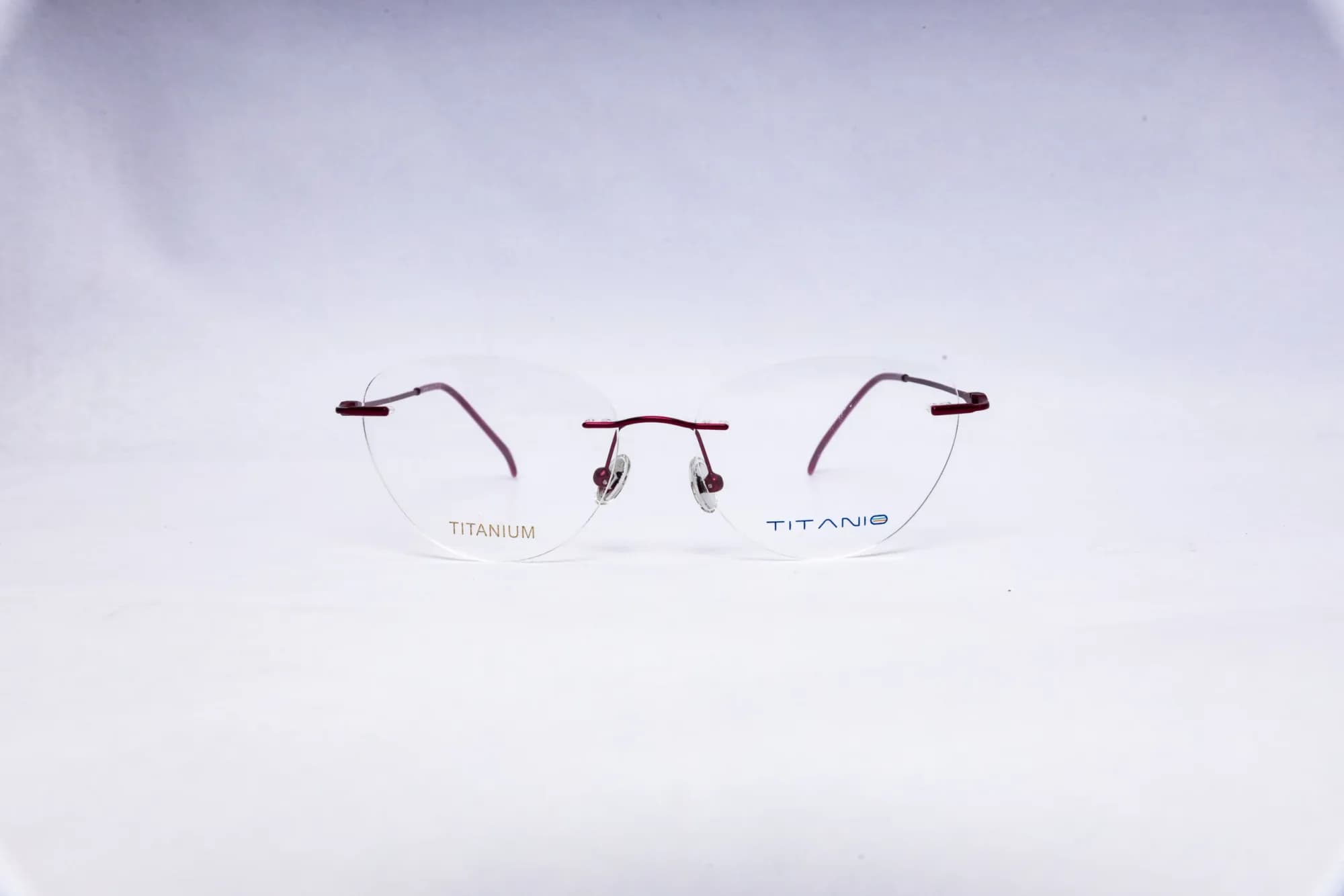 Titanio Cateyes Wine purple Eyeglasses