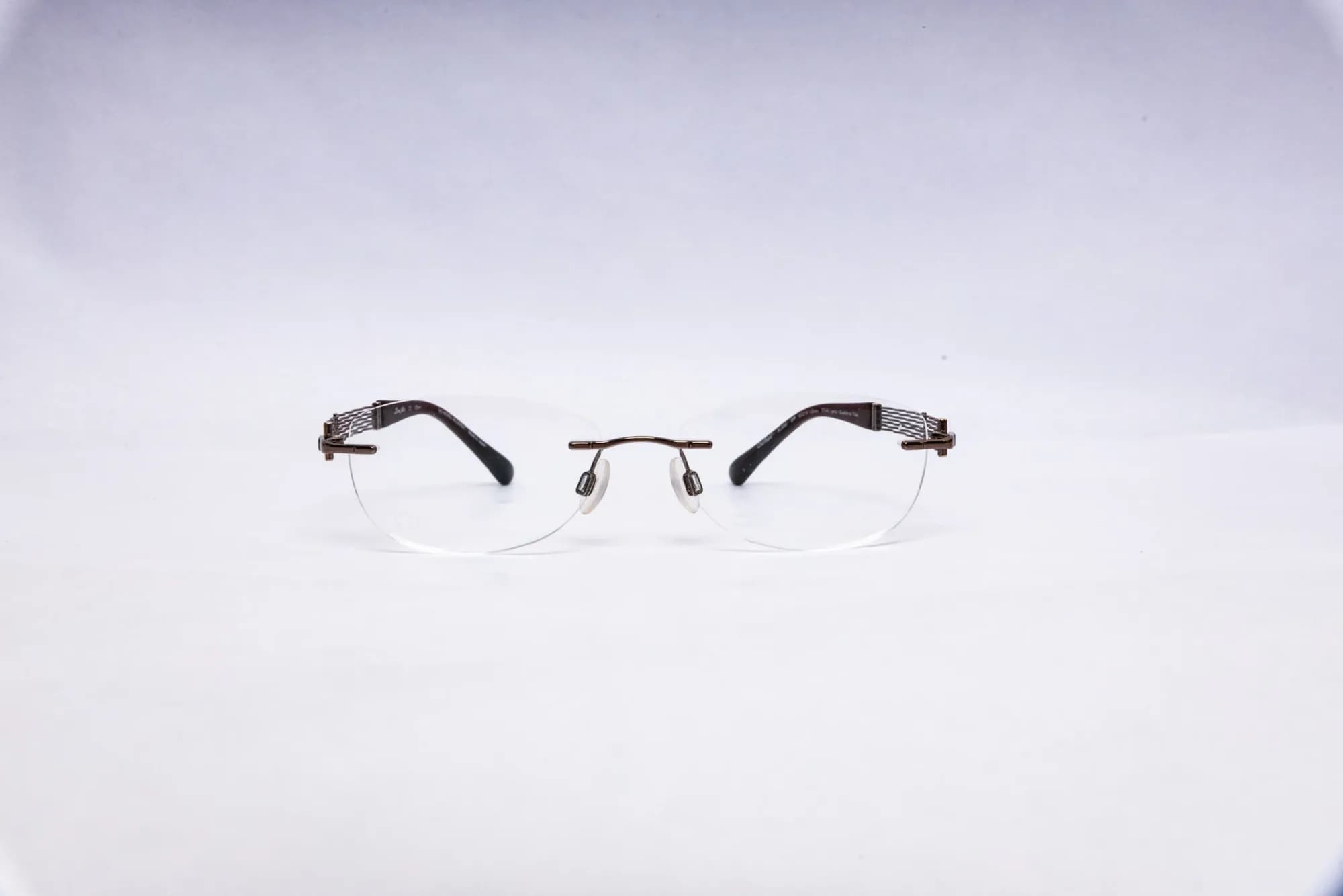 Line Art Elegant Oval executive Copper Rimless