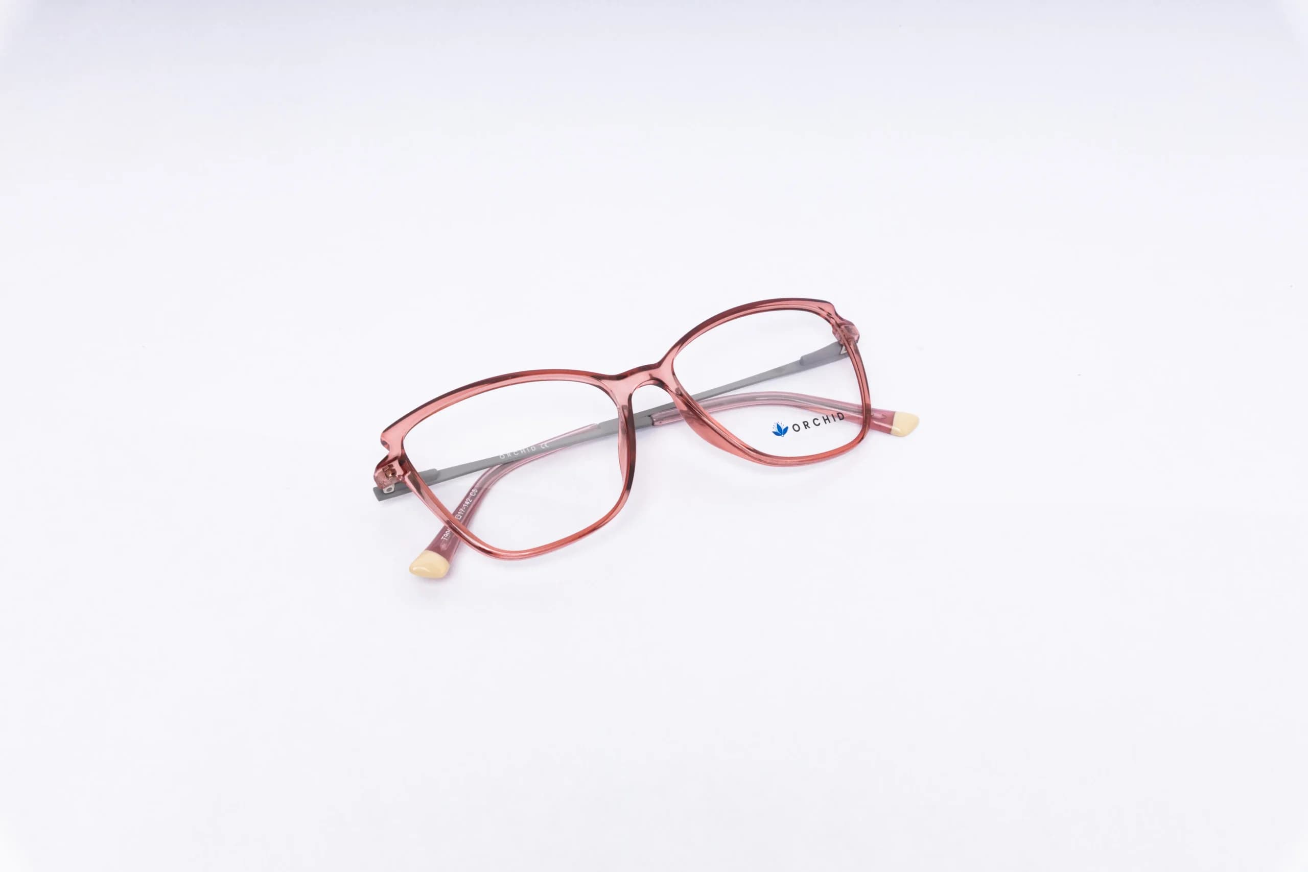 Orchid Cat Eye Crystal Clear Eyeglasses