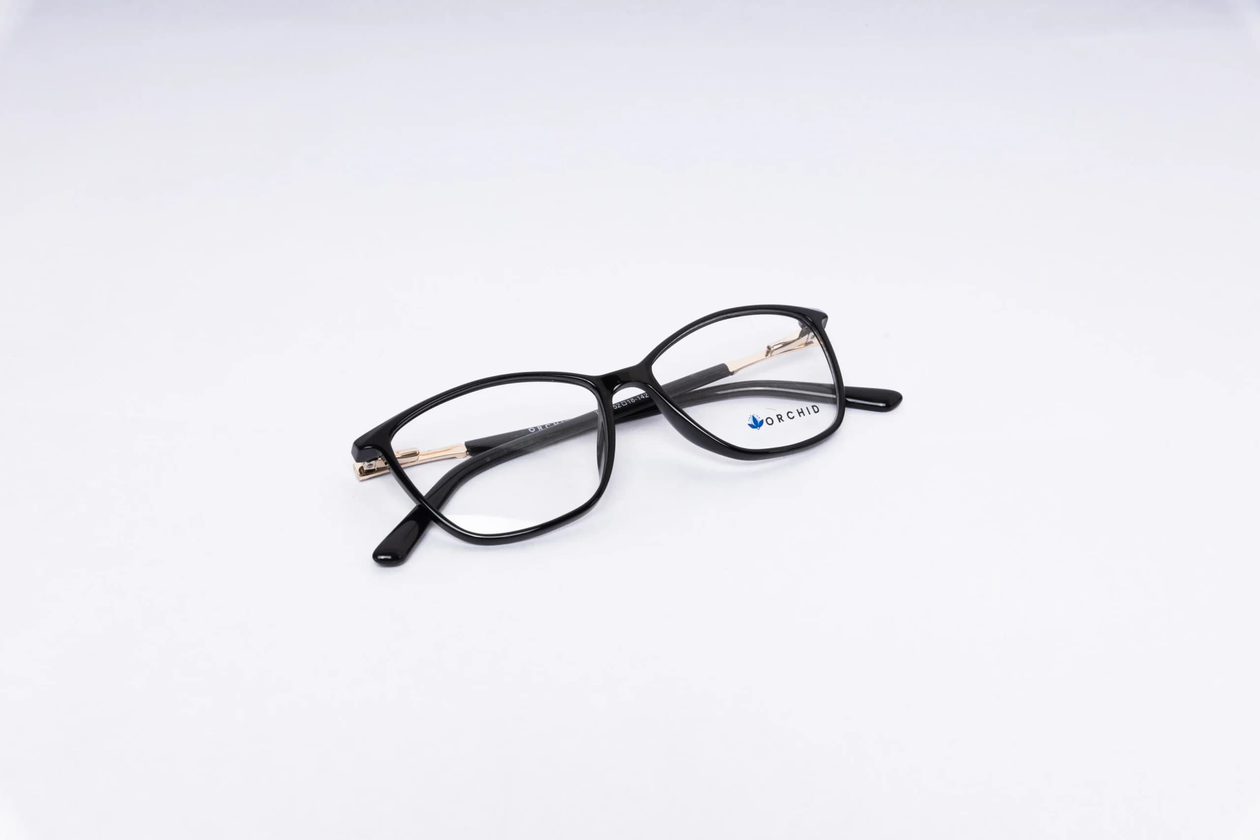 Orchid Cat Eye Crystal Pink Eyeglasses