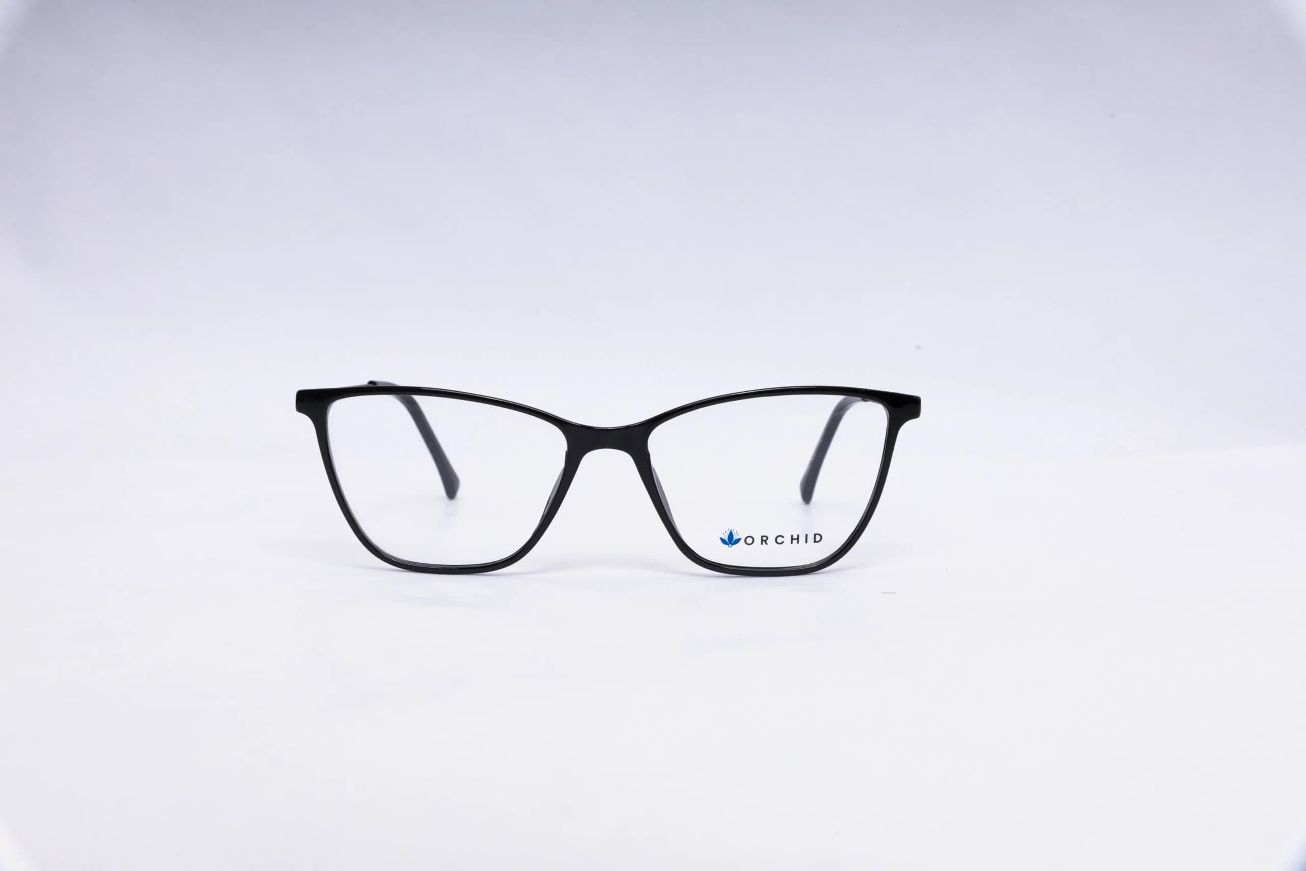 ORCHID Rectangular Black Eyeglasses