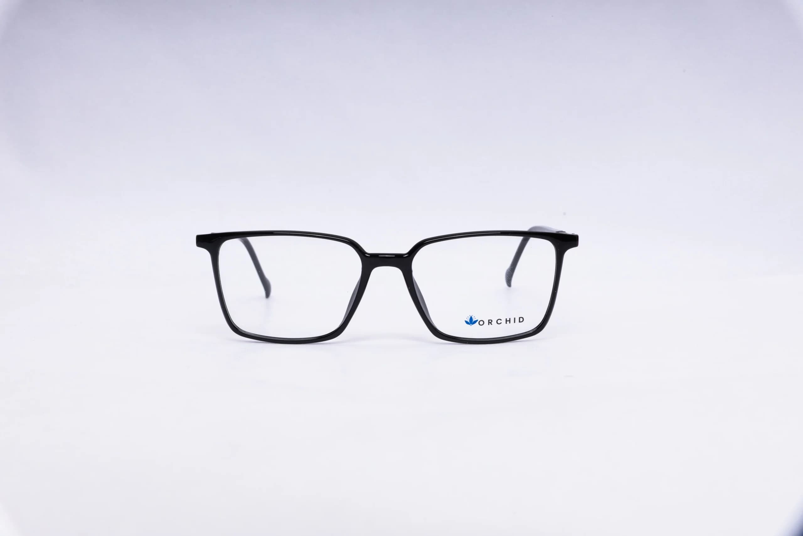 ORCHID Rectangular Black Eyeglasses