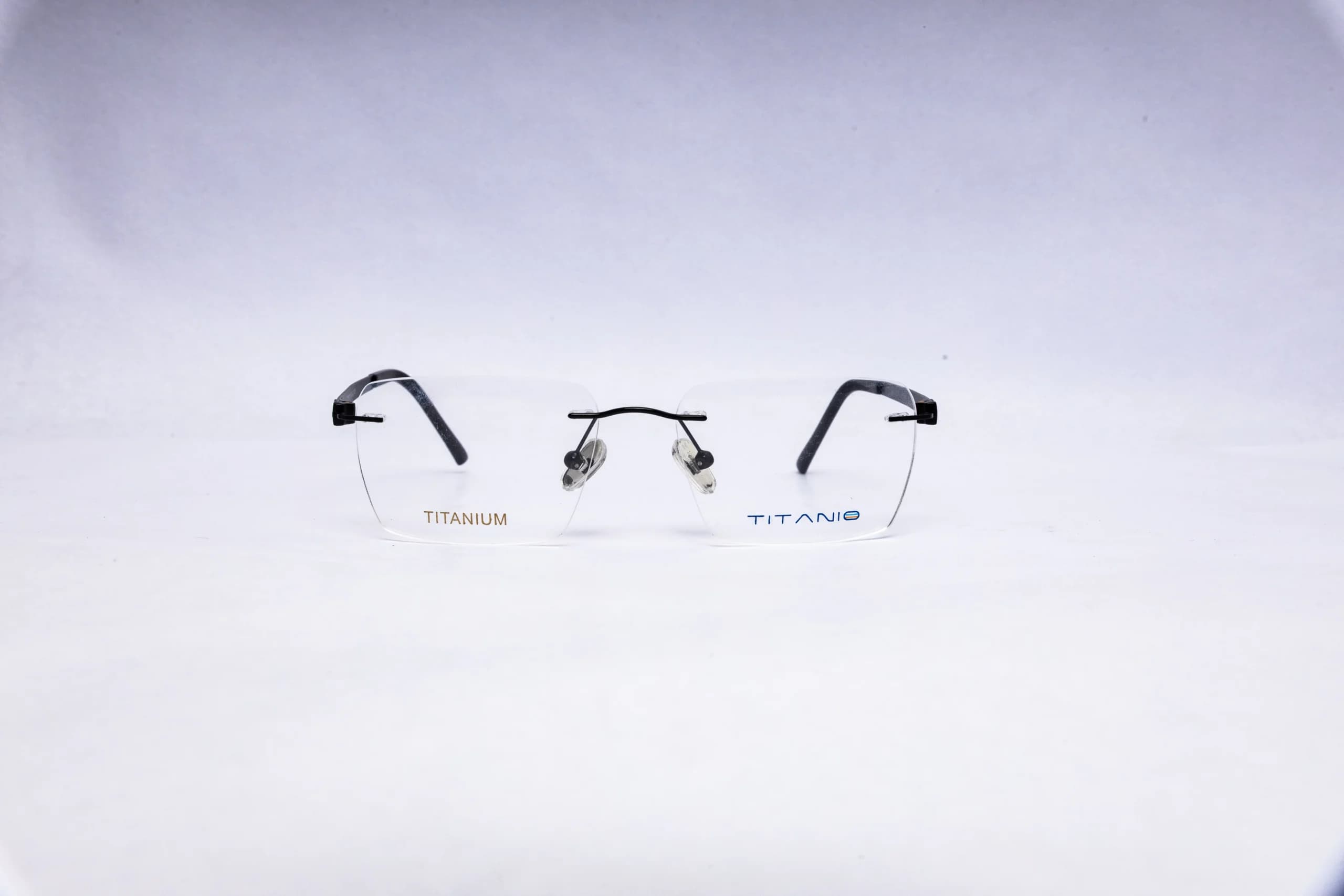 Orchid Rectangular Black Eyeglasses