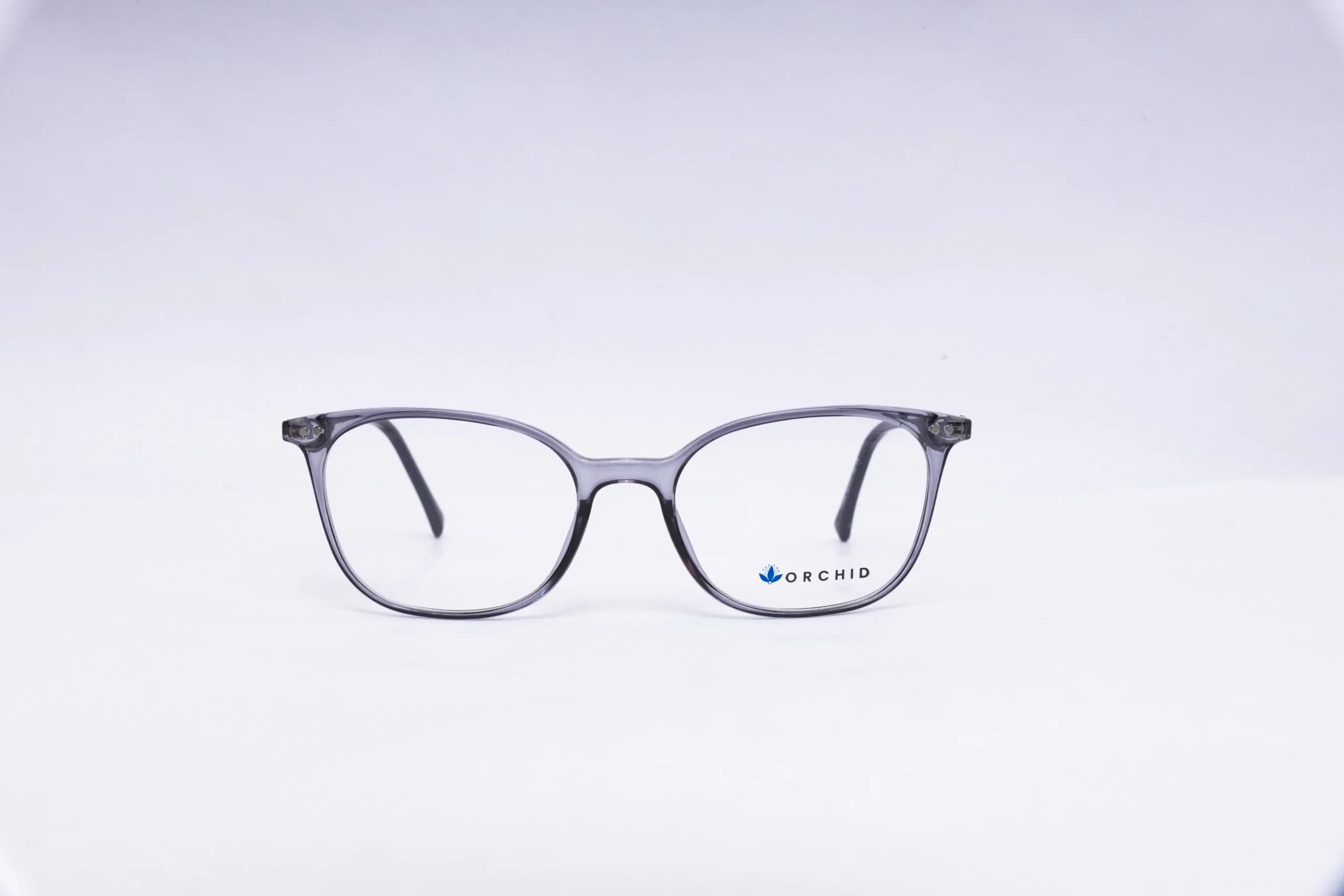 Orchid Rectangular Grey-Blue Eyeglasses