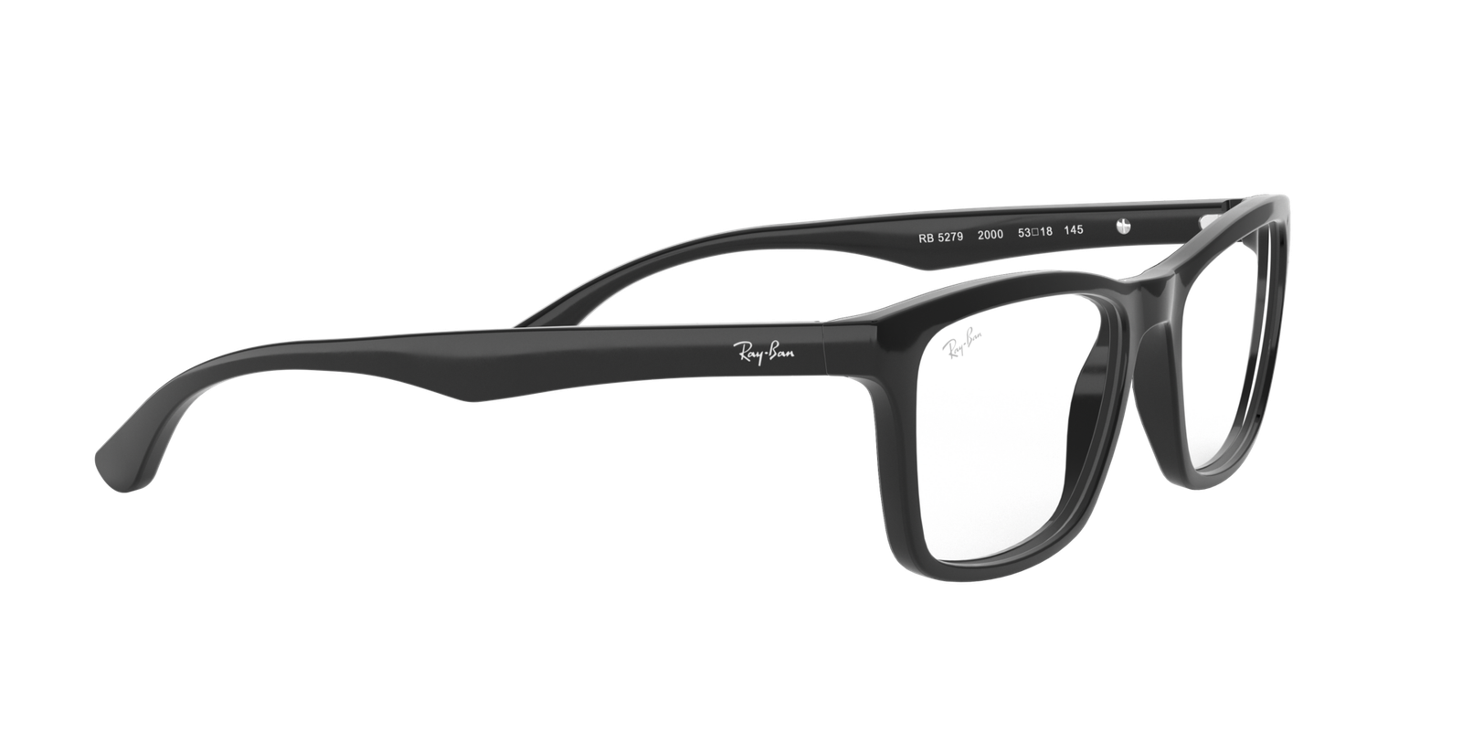 Ray-Ban RX5279 2000 Black Square Eyeglasses (53mm)