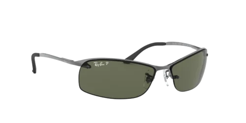 Ray-Ban RB 3183 Gunmetal Green Polarized Sunglasses