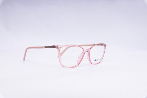 Orchid Blush Crystal Eyewear — Lightweight Transparent Pink Frames for Everyday Elegance