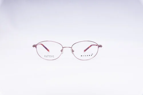 MILAMO Rectangular Pink Purple Eyeglasses