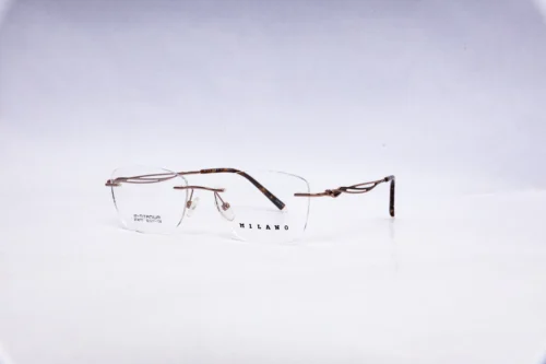 MILAMO Rimless Rose Gold Eyeglasses