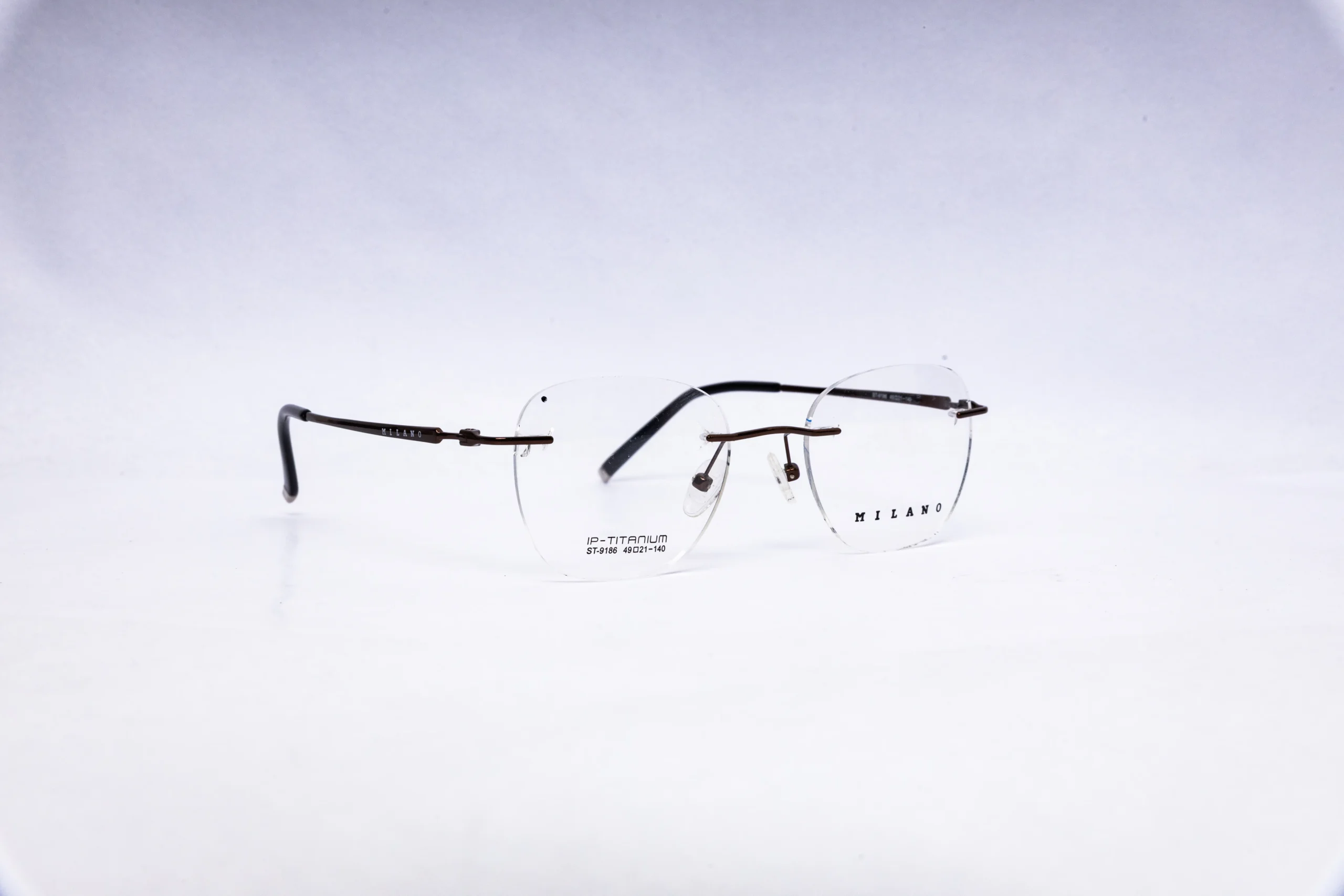 MILAMO Rimless Silver Rimless Eyeglasses - Image 2