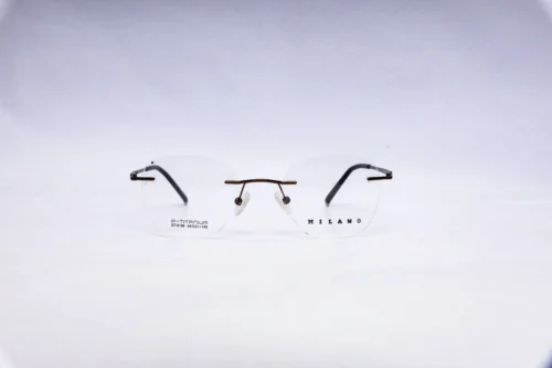 MILAMO Rimless Silver Rimless Eyeglasses