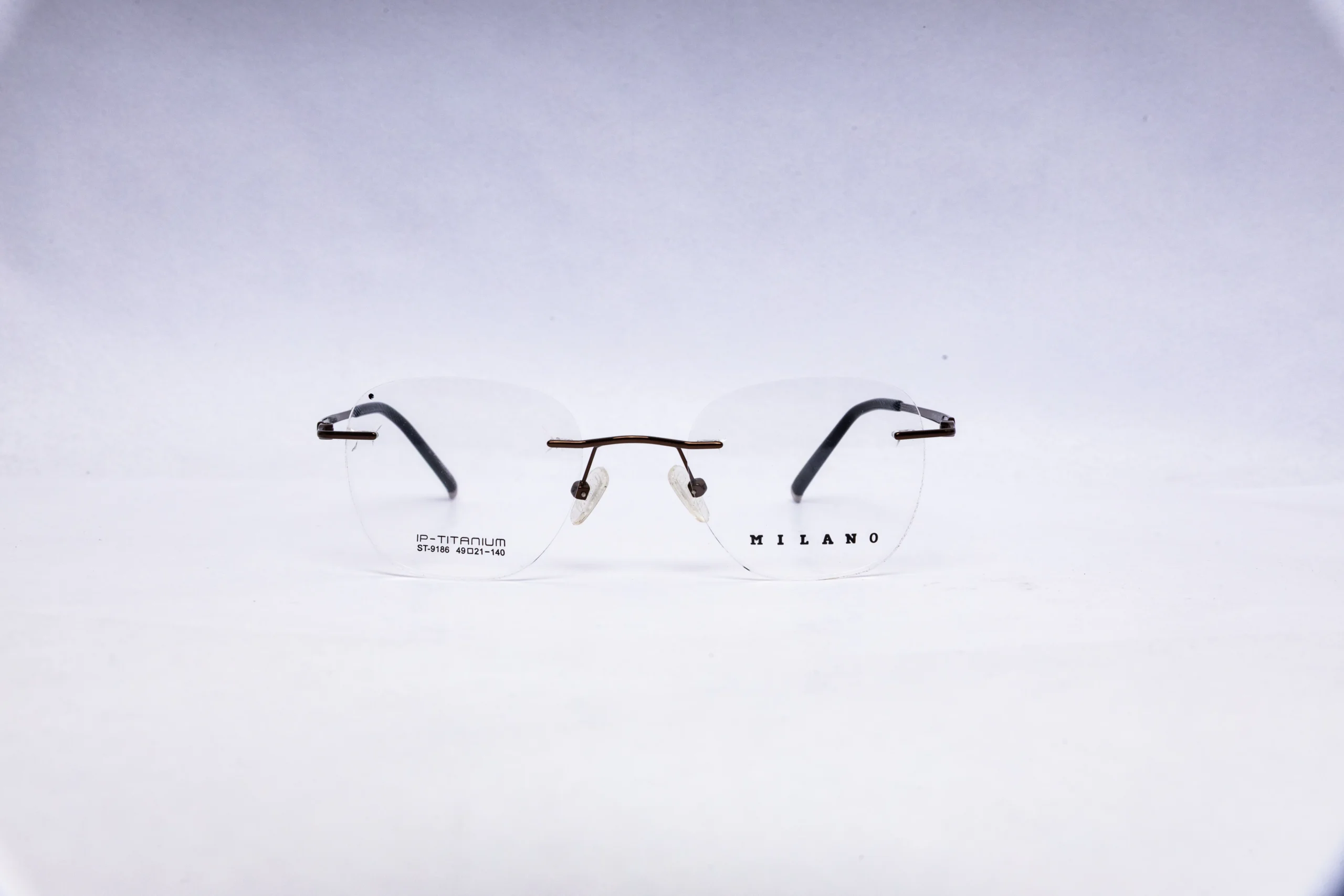 MILAMO Rimless Silver Rimless Eyeglasses