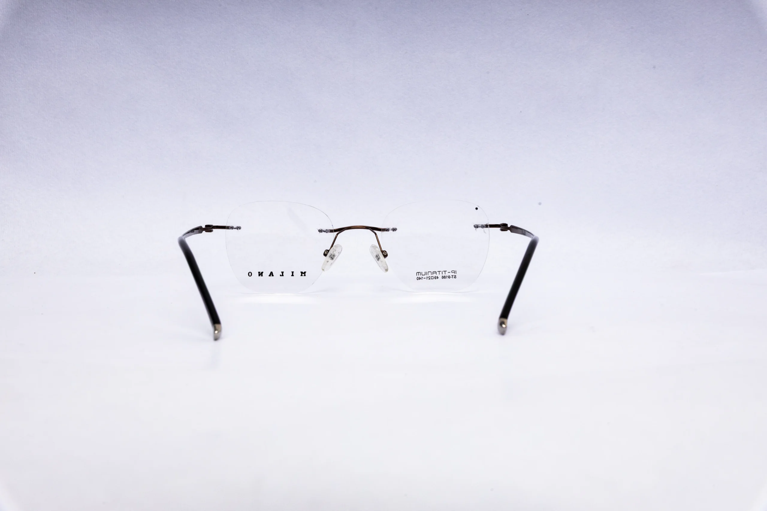 MILAMO Rimless Silver Rimless Eyeglasses - Image 4