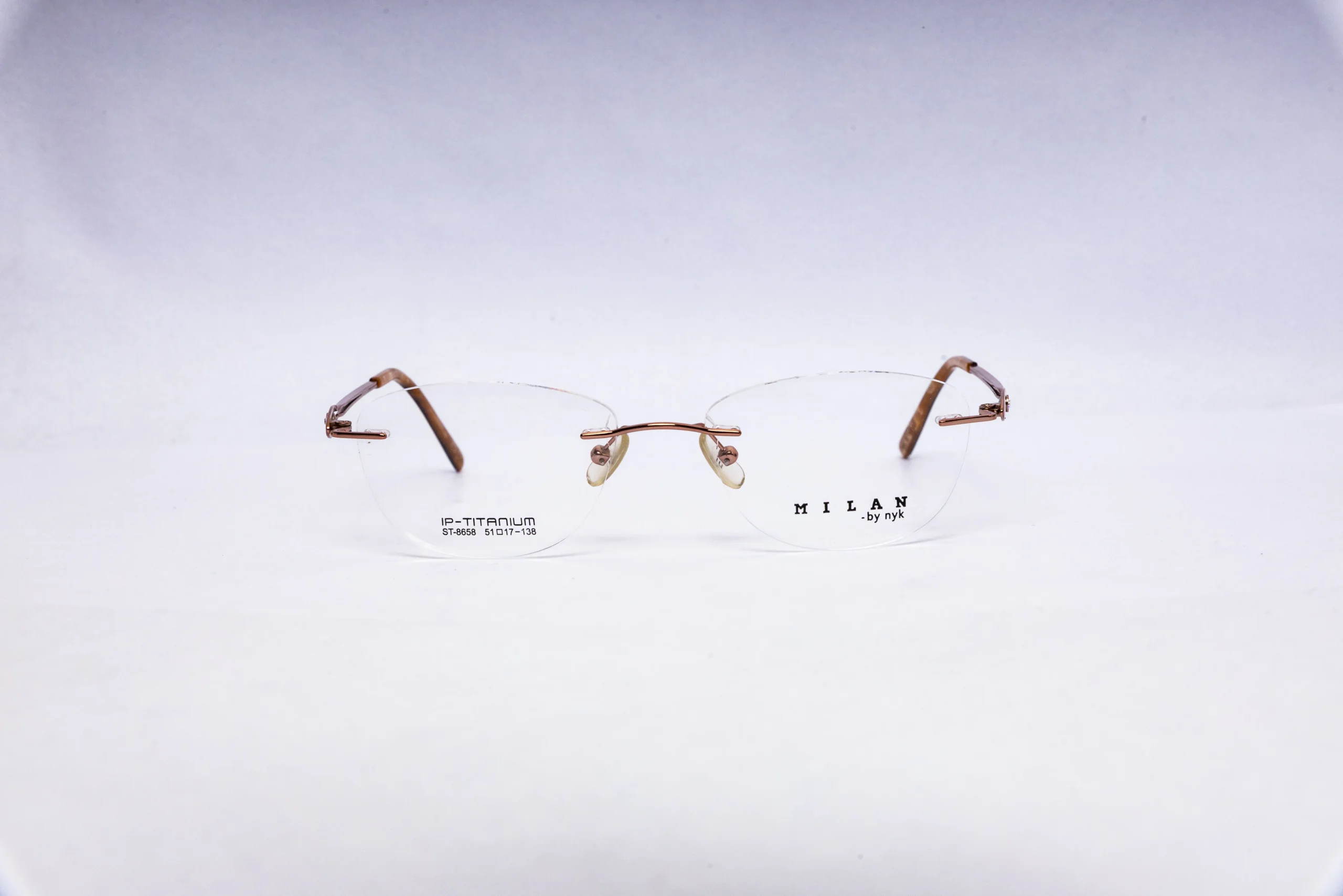 MILAMO Round Gold Eyeglasses