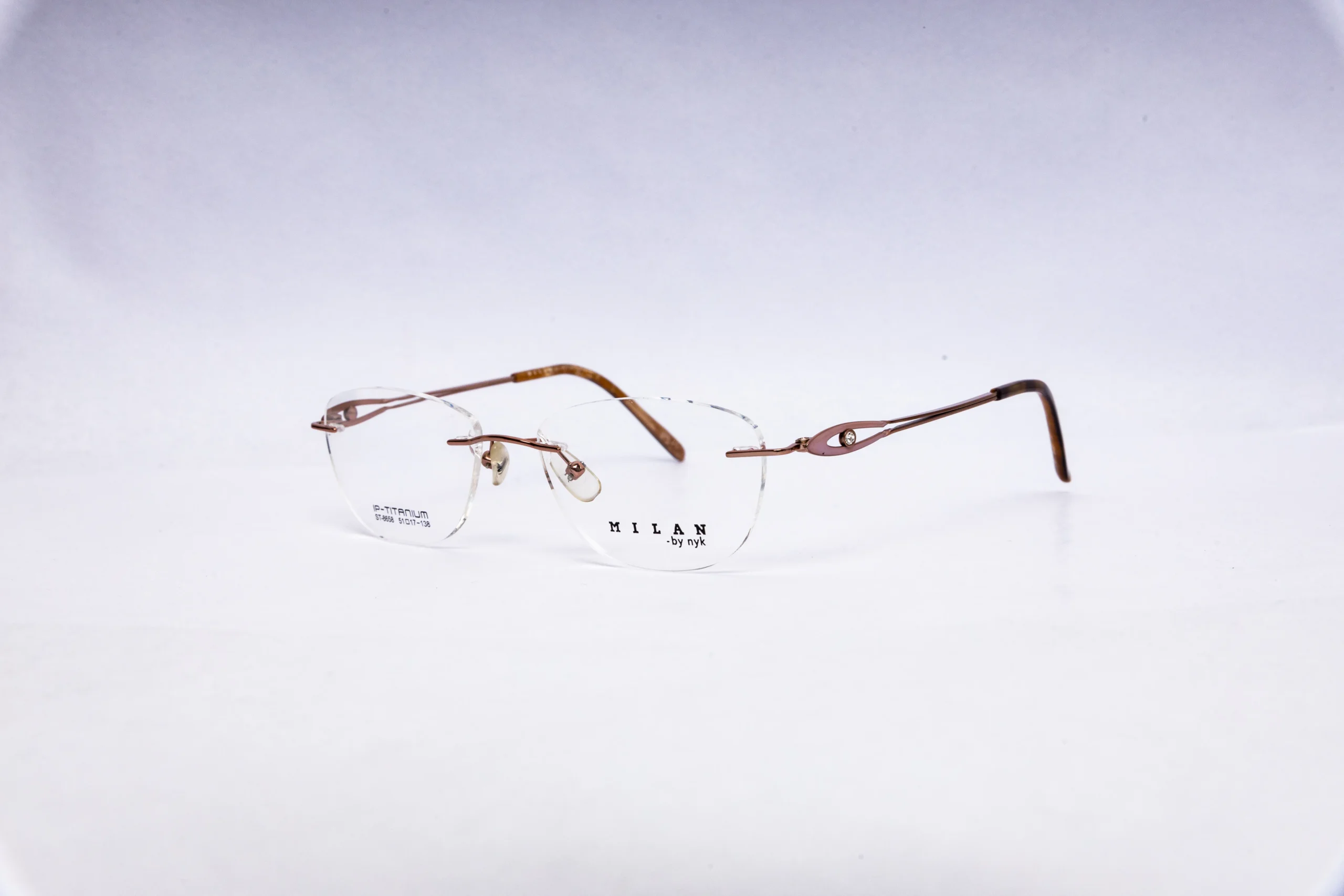 MILAMO Round Gold Eyeglasses - Image 2