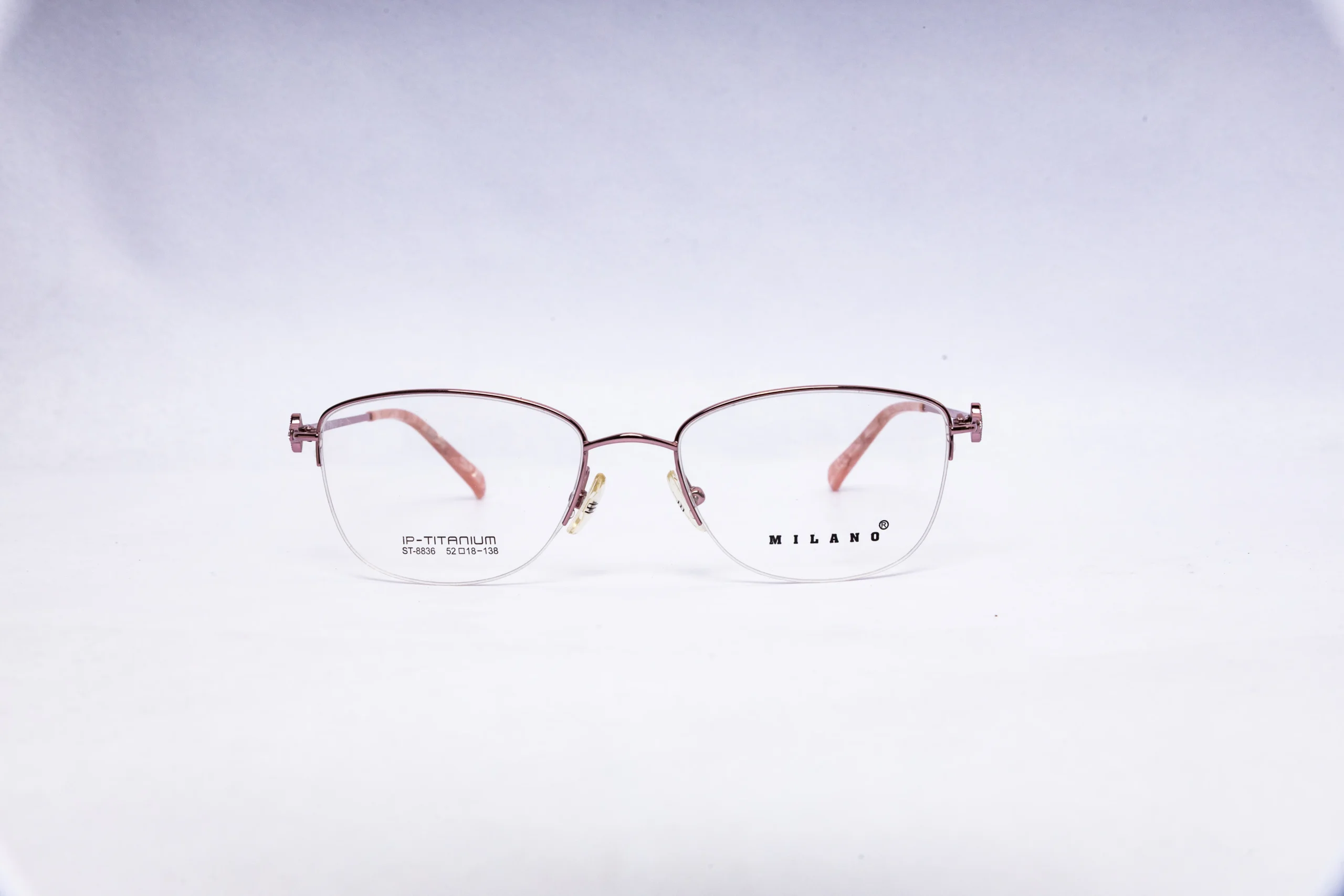 MILAMO Round Gold Pink Eyeglasses