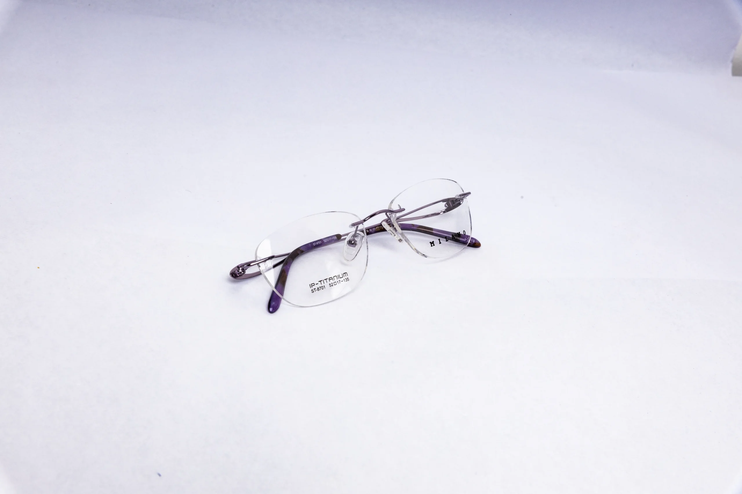 ORCHID Oval Crystal Clear Eyeglasses - Image 4