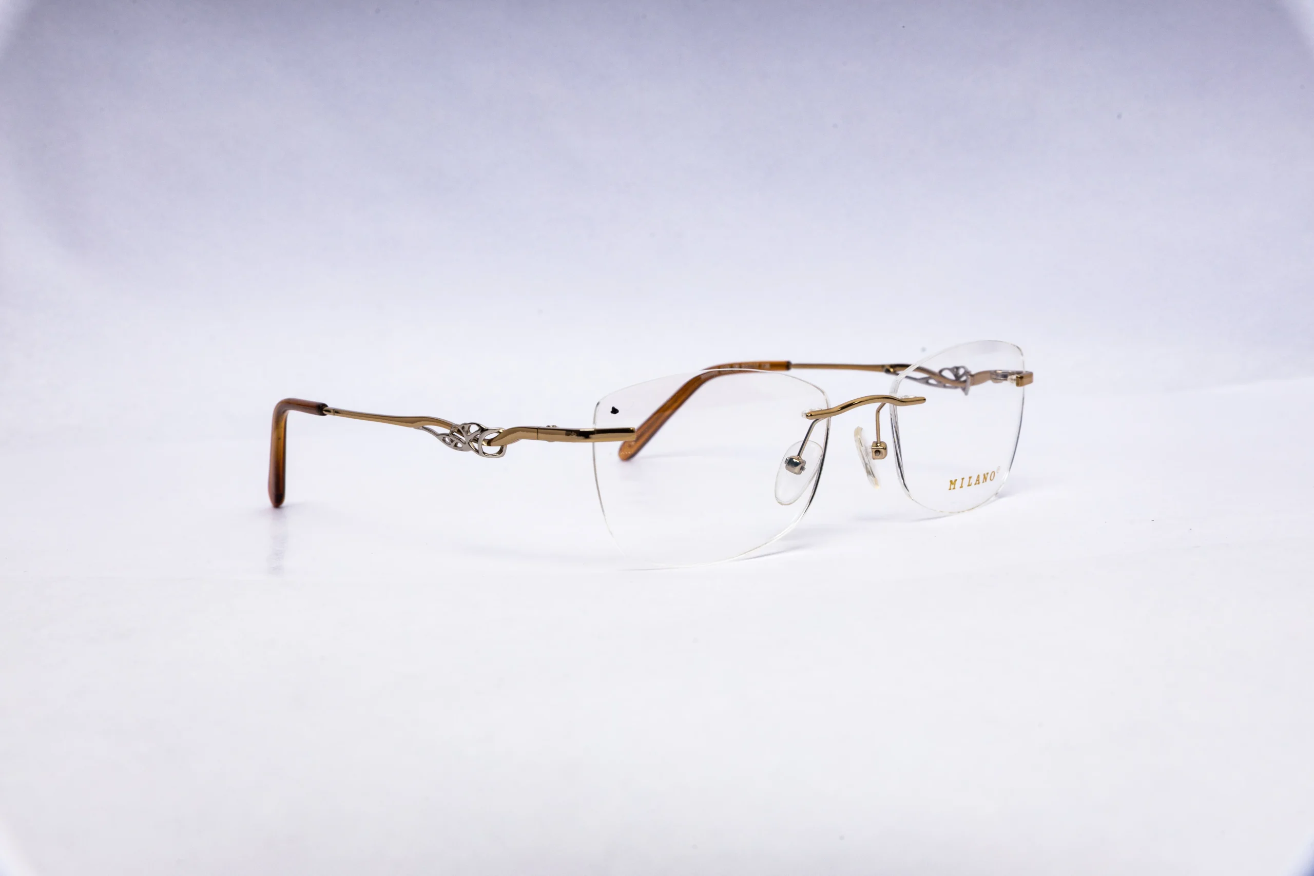 ORCHID Rectangular Black Eyeglasses - Image 2