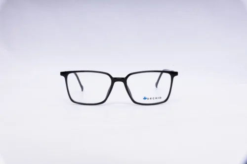 ORCHID Rectangular Black Eyeglasses