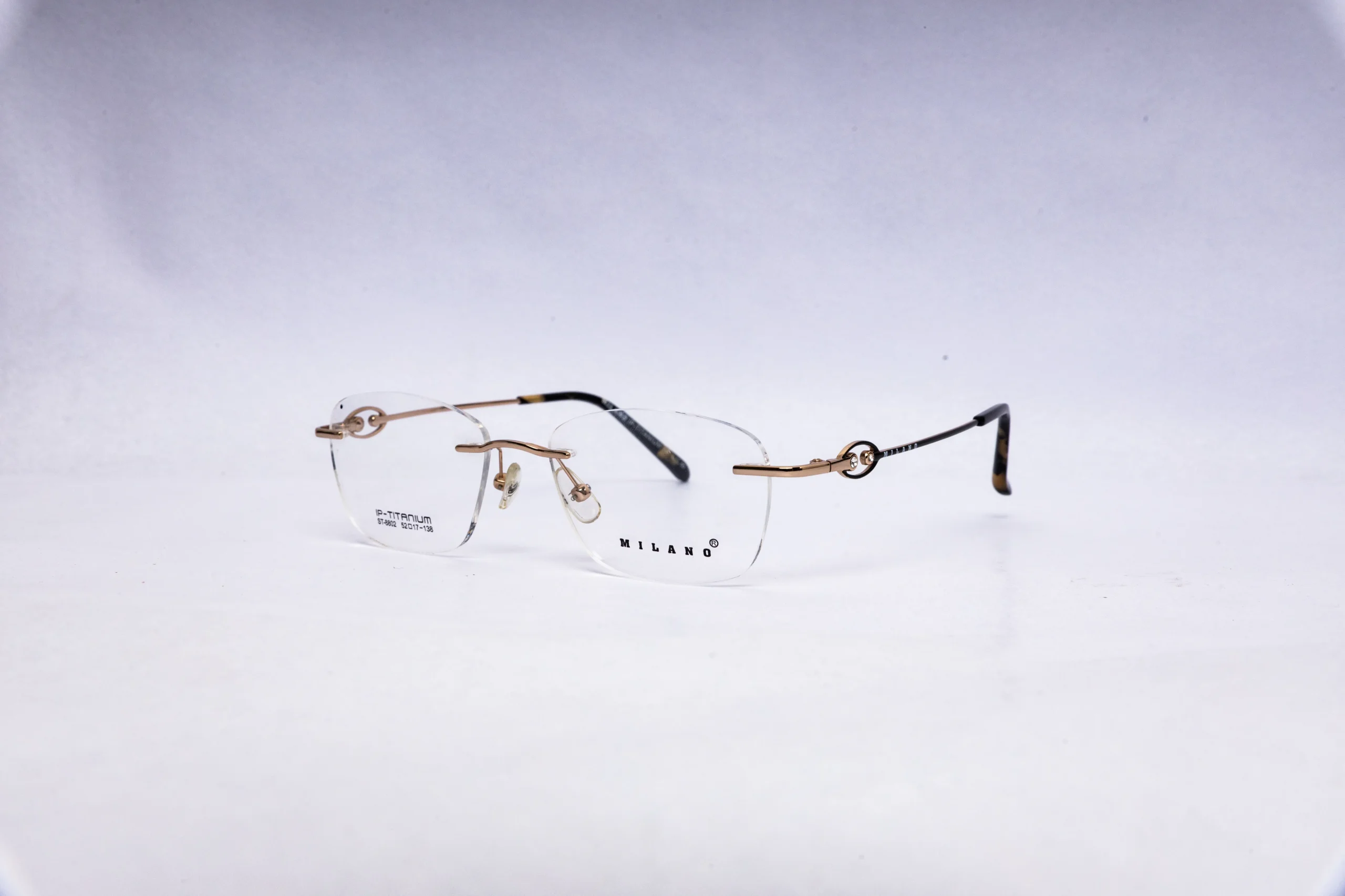 ORCHID Rectangular Blue Eyeglasses - Image 3