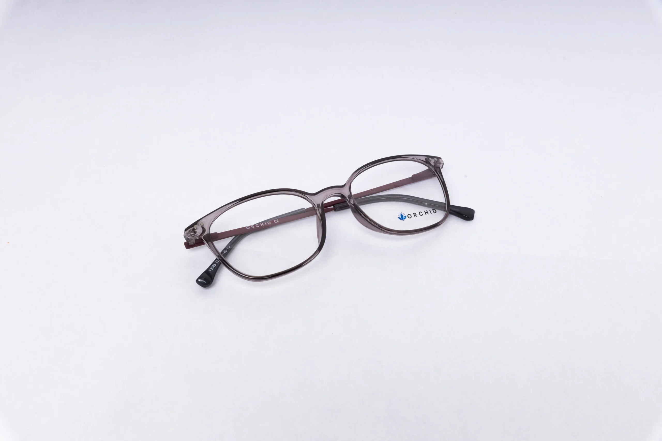 ORCHID Rectangular Grey Eyeglasses - Image 5
