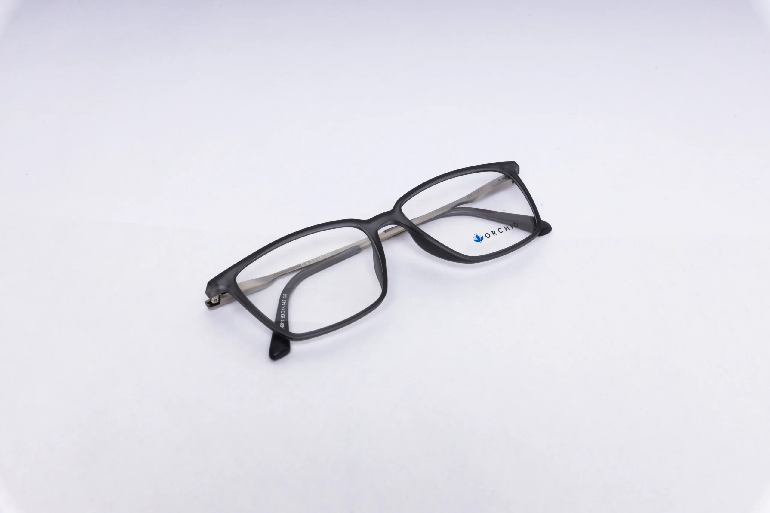 ORCHID Rectangular Grey Eyeglasses - Image 5