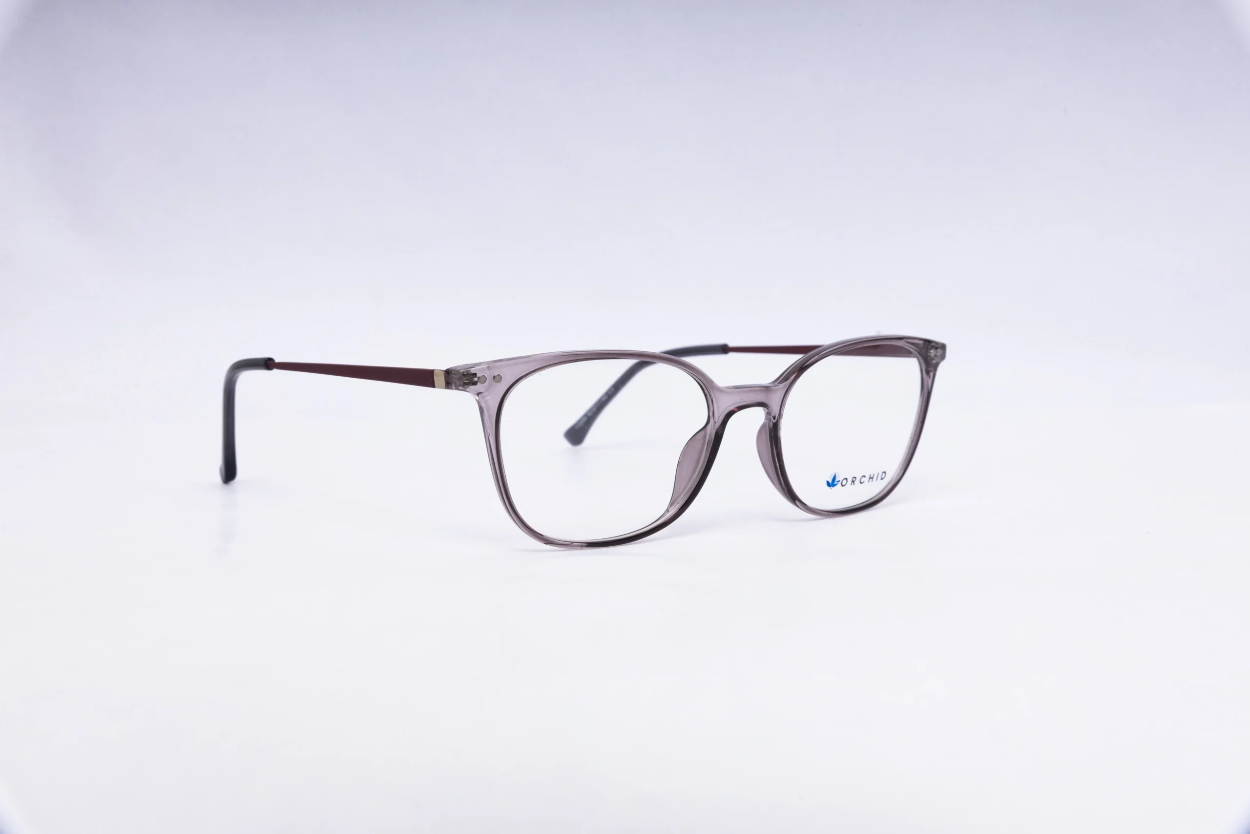 ORCHID Rectangular Grey Eyeglasses - Image 3