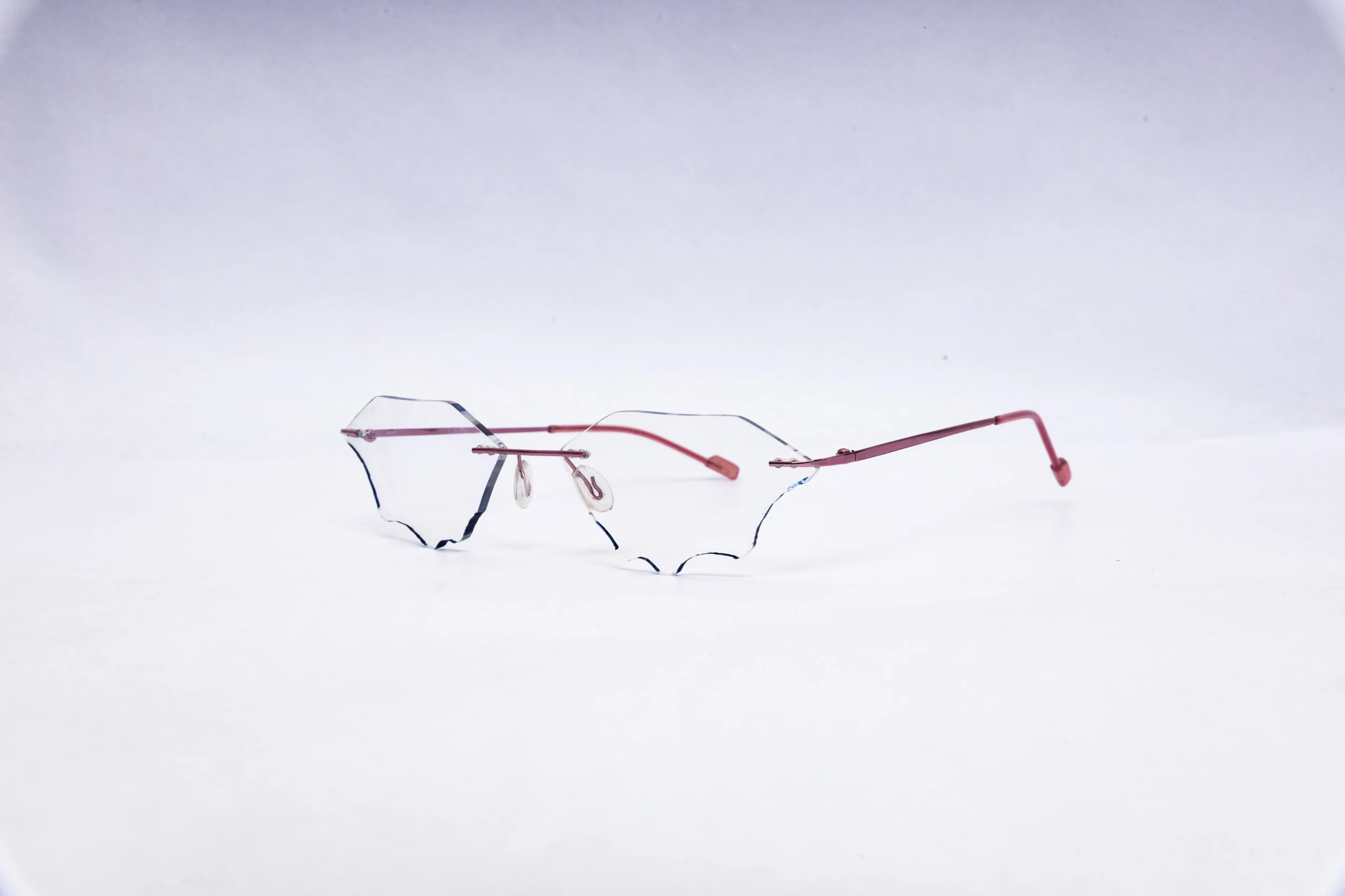 ORCHID Round Brown Gold Eyeglasses - Image 3