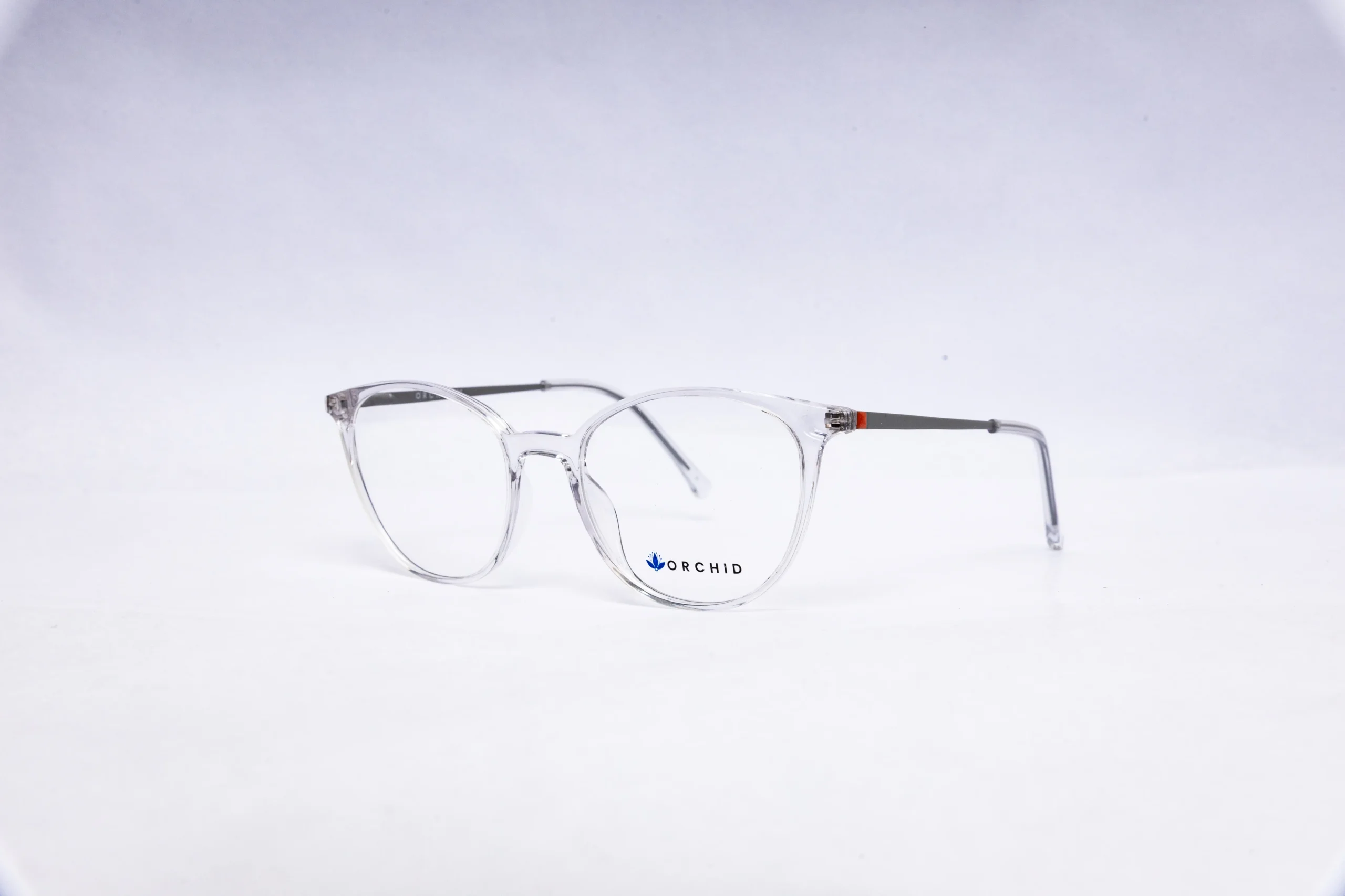 ORCHID Round Crystal Clear Eyeglasses - Image 2