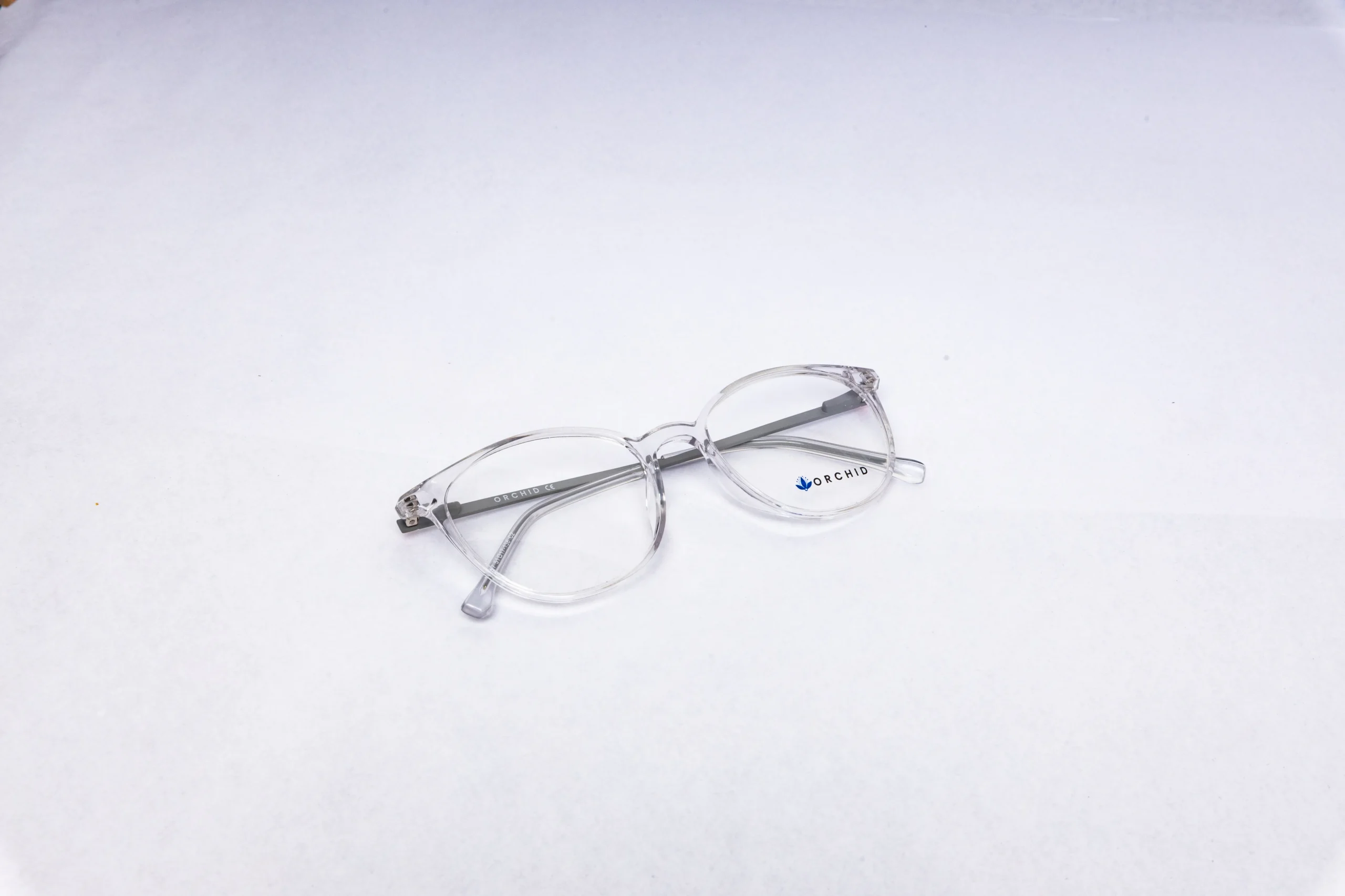 ORCHID Round Crystal Clear Eyeglasses - Image 5
