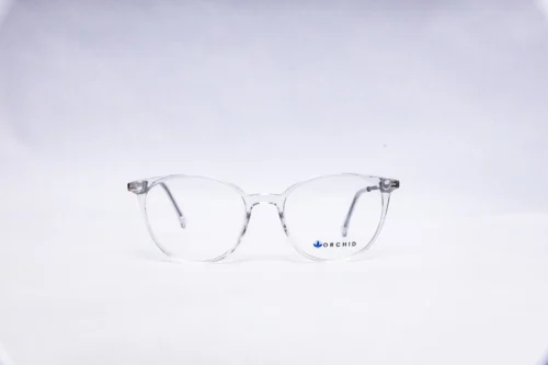 ORCHID Round Crystal Clear Eyeglasses