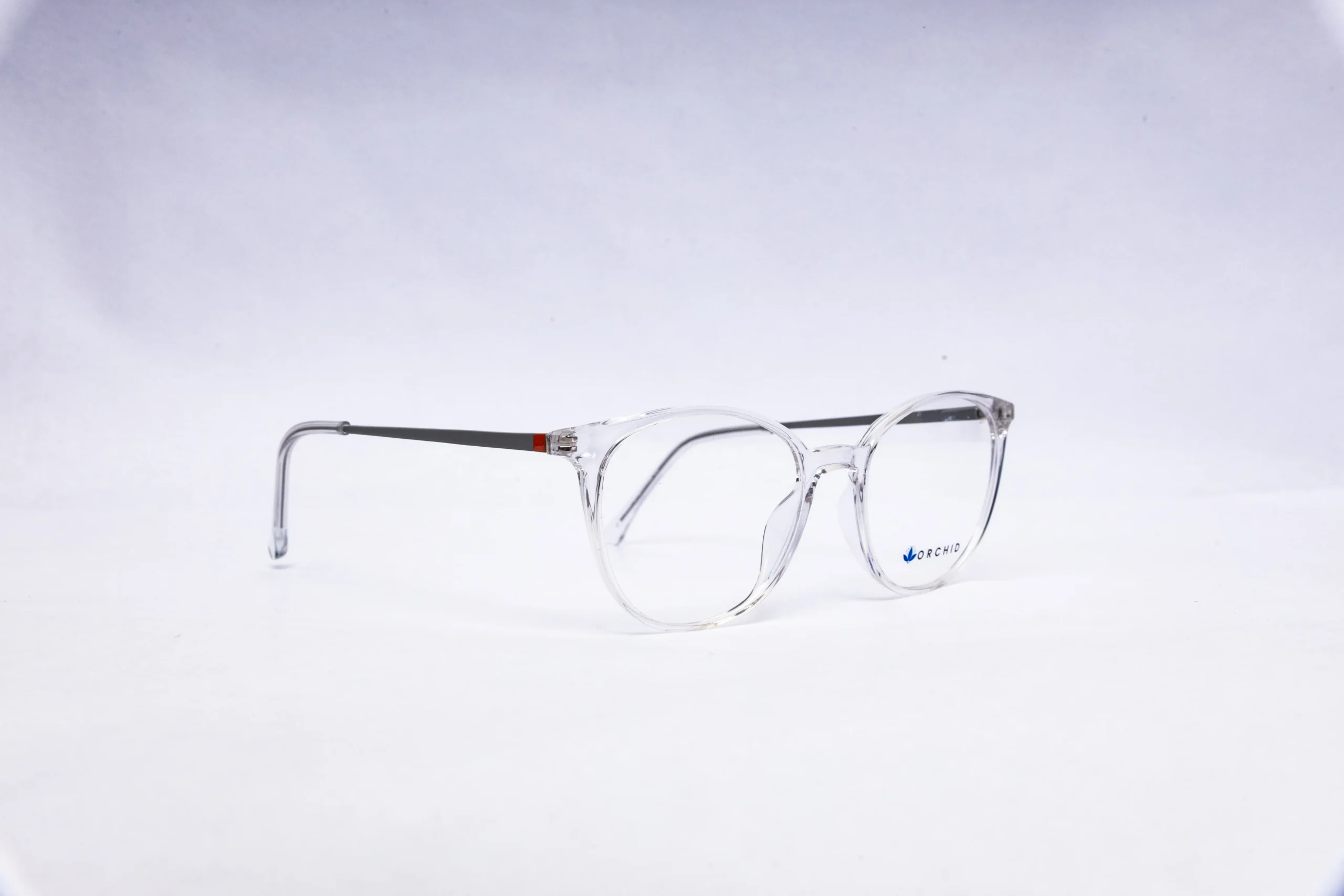 ORCHID Round Crystal Clear Eyeglasses - Image 3