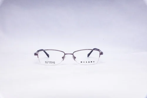 TITANIUM Rimless Grey Silver Eyeglasses