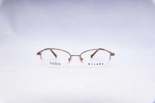 Milano Purple Oval Primium Eyeglasses - front view