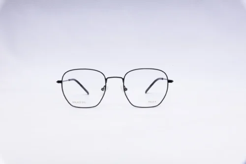 Page-4 Square Black Eyeglasses - front view